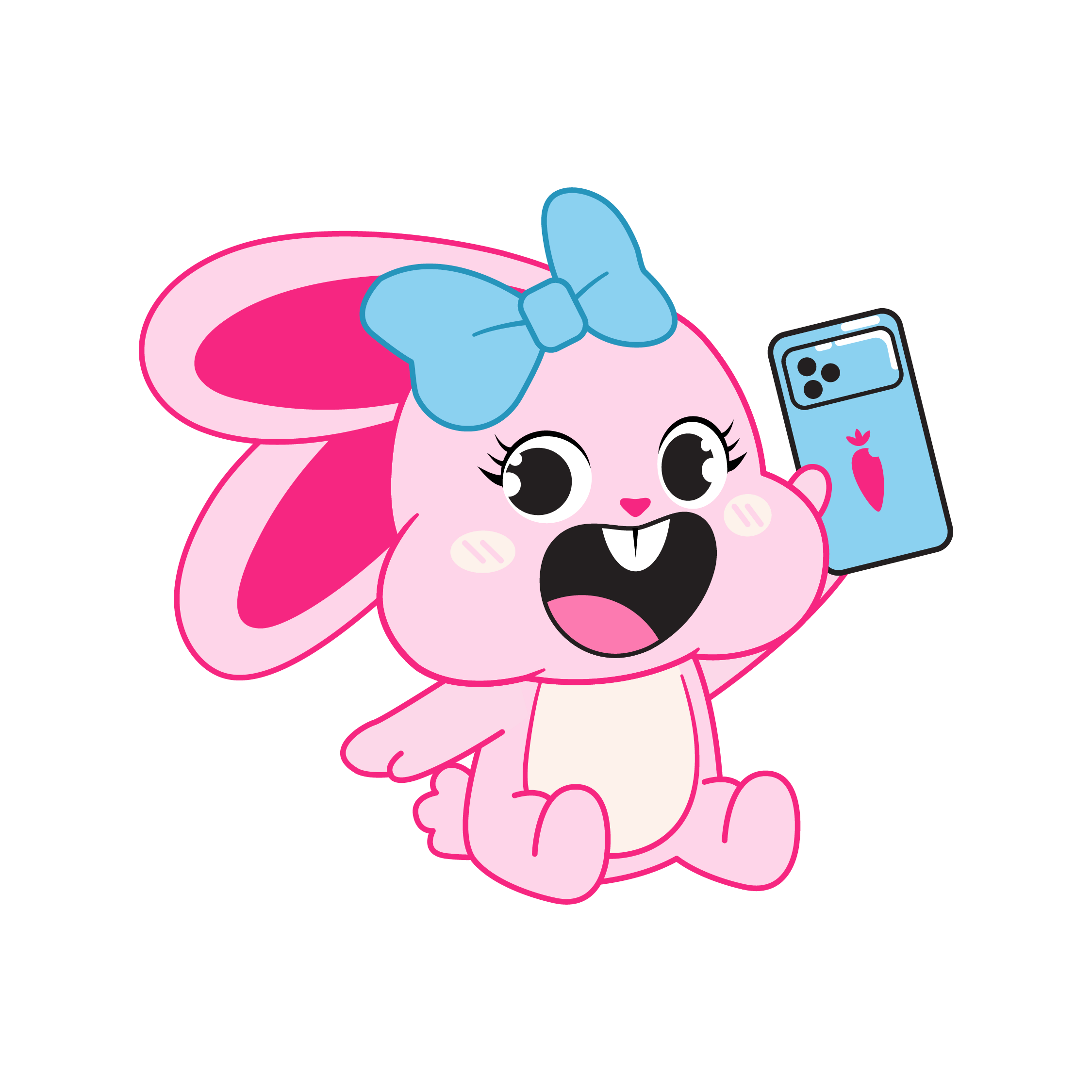 Bunny Phone Mascot